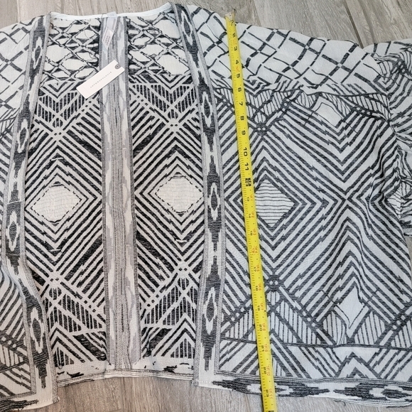 NWT Anthropologie Geometric Open Front Cardigan One Size Fits Most - Picture 10 of 12